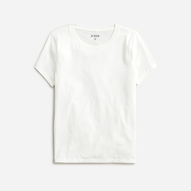 J.Crew Pima cotton slim-fit T-shirt White Factory Promo | 65NSBEOPD