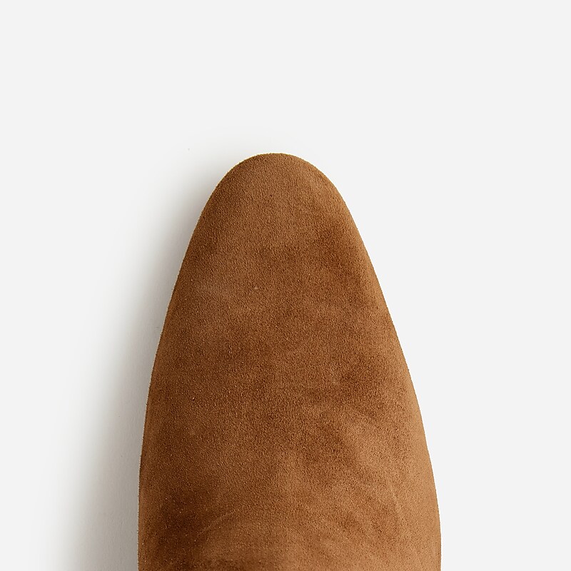J.Crew Piper ankle boots in suede Rich Toffee Online | 80PVYJFRE