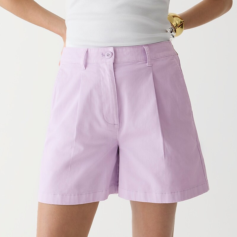 J.Crew Pleated capeside chino short Vintage Lilac USA | 14YSXZEHB