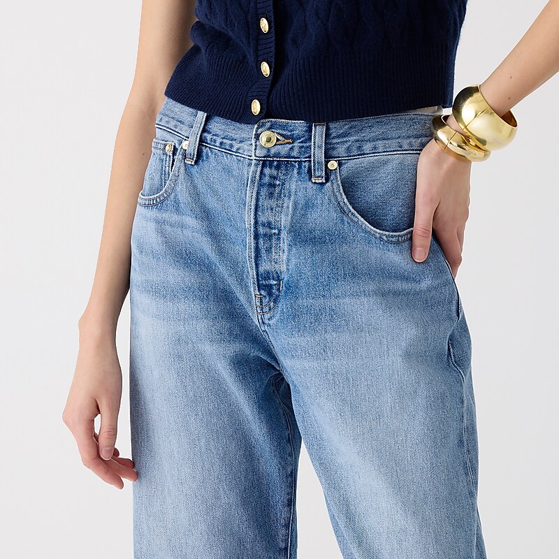 J.Crew Point Sur loose straight jean Rosie Wash Clearance | 31WDHCGEO