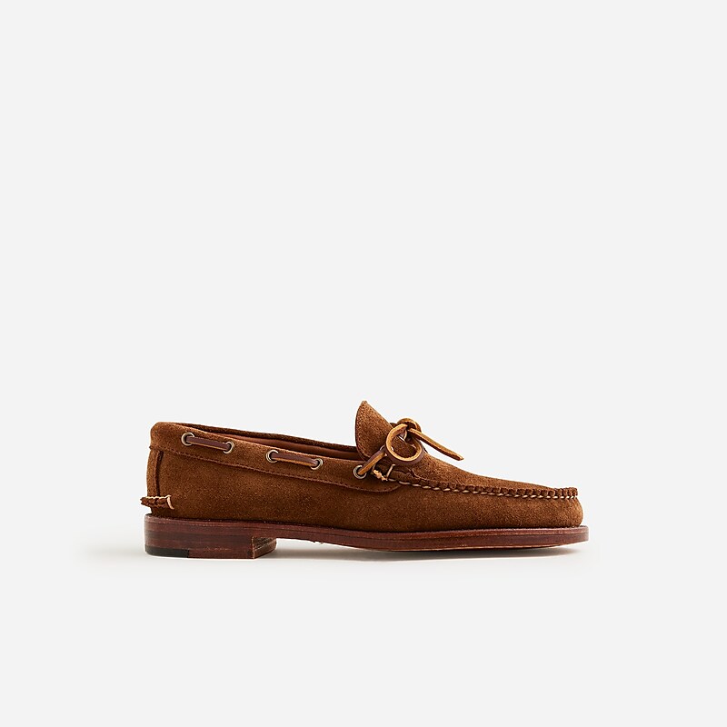 J.Crew Rancourt & Co. X J.Crew Gilman Camp-mocs in English suede Snuff Suede Online | 81EXALKOW