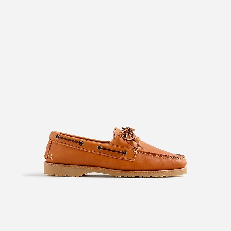 J.Crew Rancourt & Co. X J.Crew Read boat shoes with lug sole Cognac Essex Sale | 23YSIQAKX