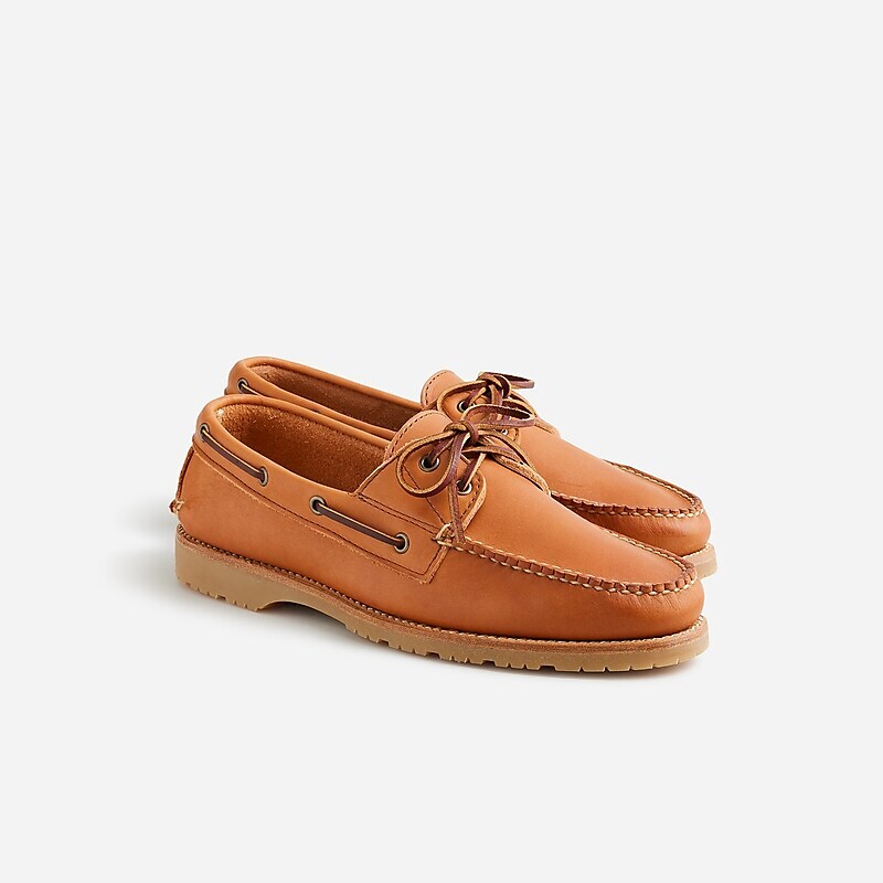 J.Crew Rancourt & Co. X J.Crew Read boat shoes with lug sole Cognac Essex Sale | 23YSIQAKX