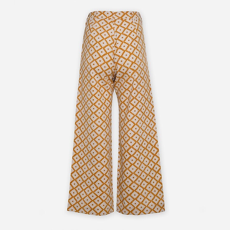 J.Crew SZ Blockprints™ disco pant Yellow Multi USA | 10HNGZQLU