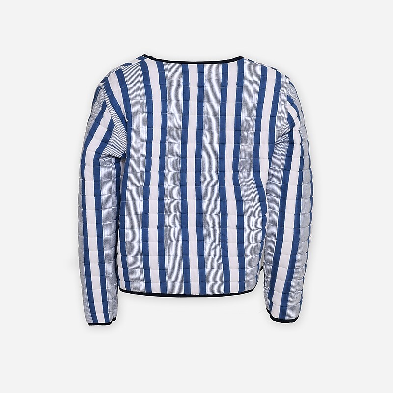J.Crew SZ Blockprints™ quilted jacket Blue Multi Factory Promo | 60SBTXVGZ