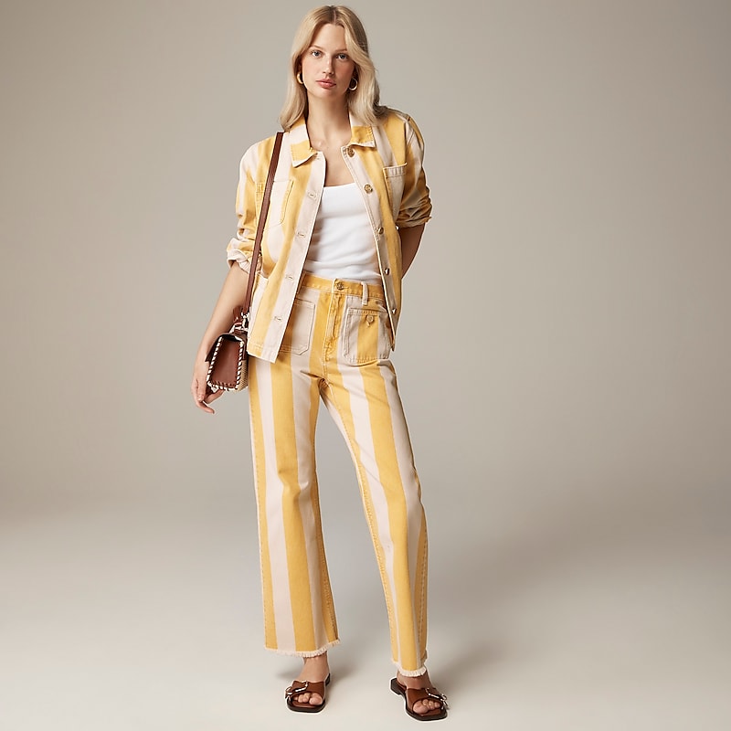 J.Crew Sailor mid-rise relaxed demi-boot jean Warm Sunflower Outlet Online | 74FYLXRGC