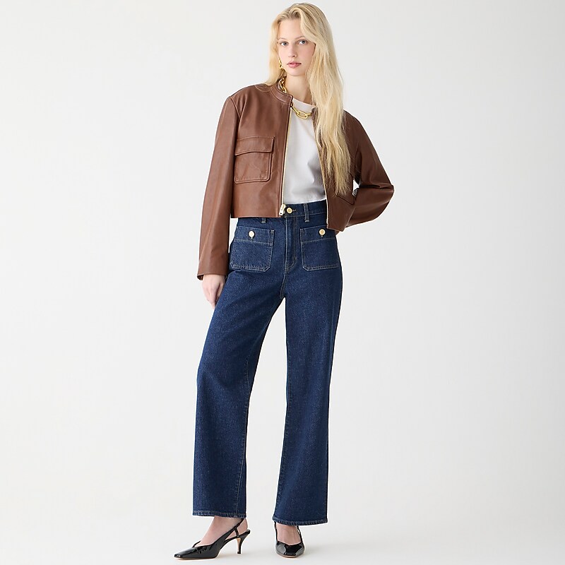 J.Crew Sailor slim wide-leg jean Regina Wash Clearance | 48MQBFJYG