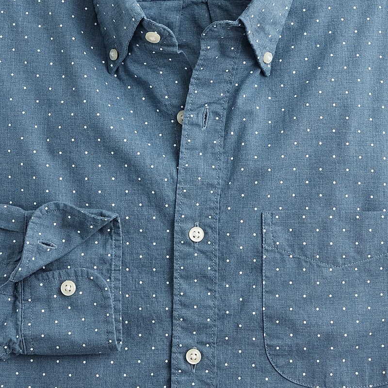 J.Crew Secret Wash cotton poplin shirt Nostalgia Hthr Factory Promo | 68BNMXCGF