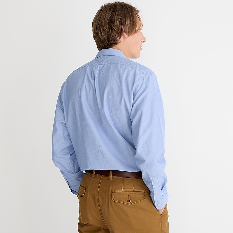 J.Crew Secret Wash cotton poplin shirt Waterfall Outlet | 95YSBGKJW