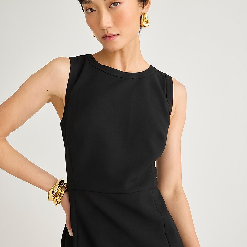 J.Crew Sheath dress in four-season stretch Black Online | 08UTEKQID
