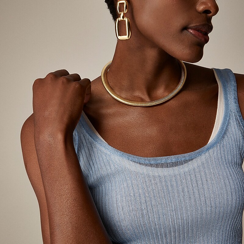 J.Crew Sheer tank top Cerulean Online | 02DFQWICZ