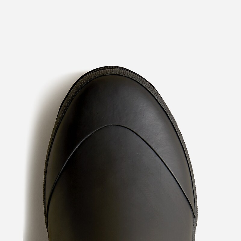 J.Crew Short lug-sole rain boots Black USA | 12YDRTGFE