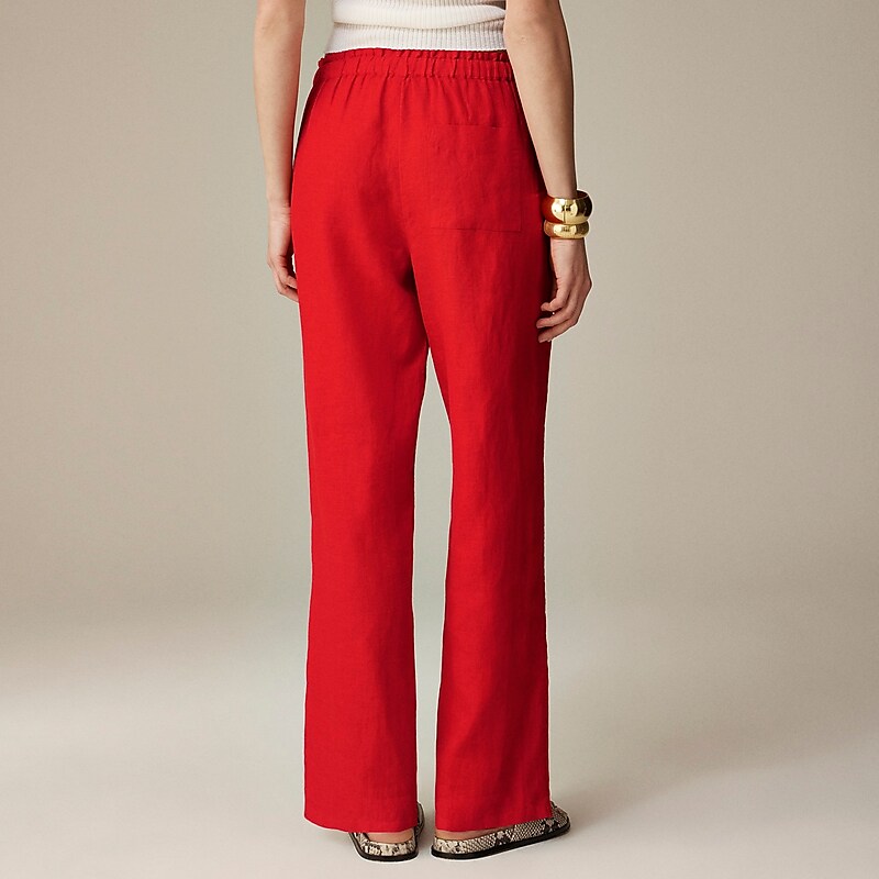J.Crew Soleil pant in linen Vintage Red USA | 15AZNTOWK