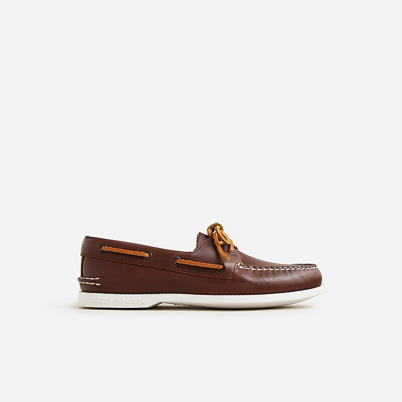 J.Crew Sperry® X J.Crew Authentic Original two-eye boat shoes Crew Brown Online | 82GUWVOYB