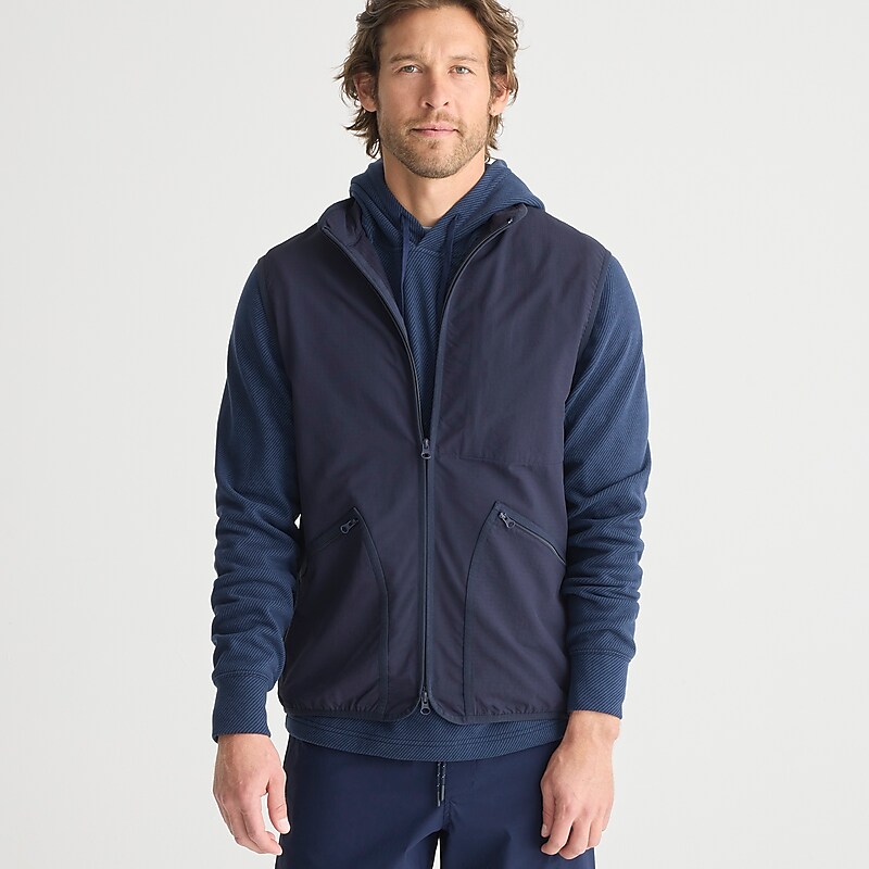 J.Crew Stretch tech vest Indigo Sale | 21BSDJZIT