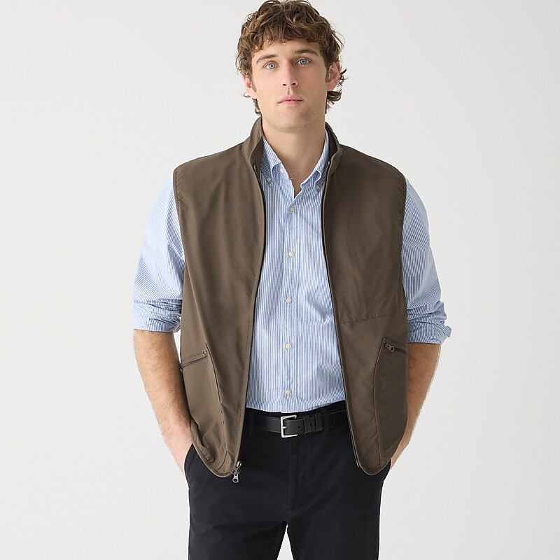 J.Crew Stretch tech vest Morel USA | 15OETXNBD