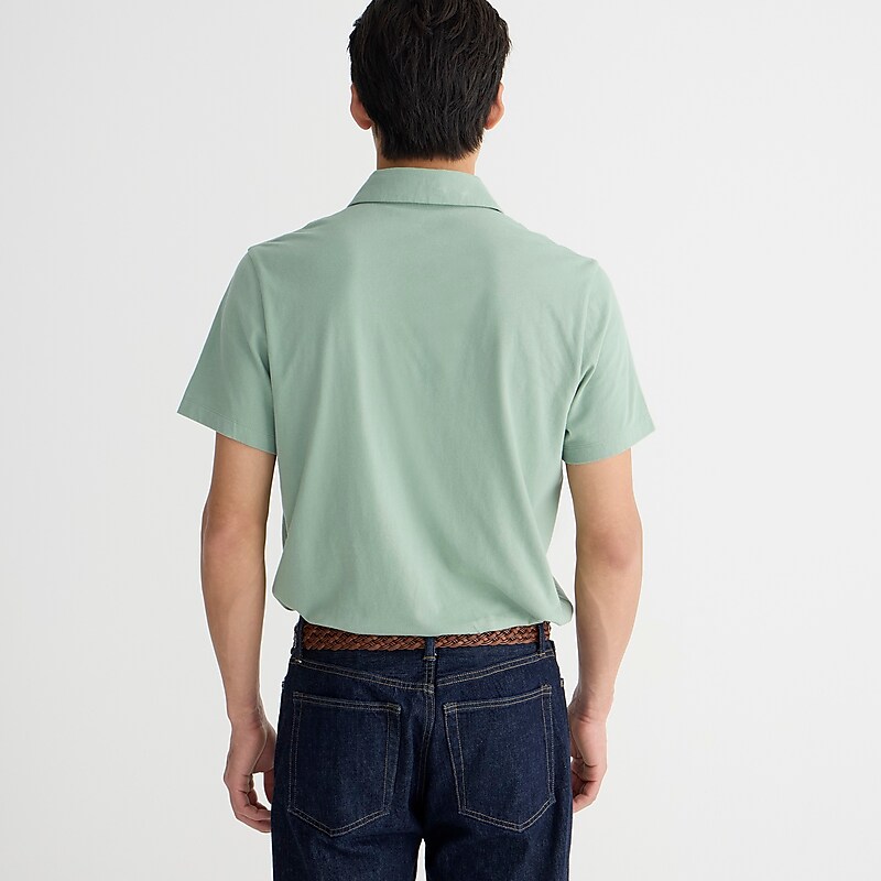 J.Crew Sueded cotton polo shirt Spring Whisper Sale | 26GIBNKRH