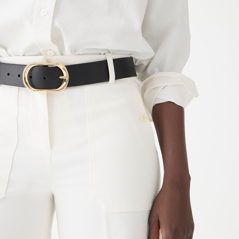 J.Crew Sydney wide-leg pant in bi-stretch cotton blend Ivory Online | 08DOZNRYH
