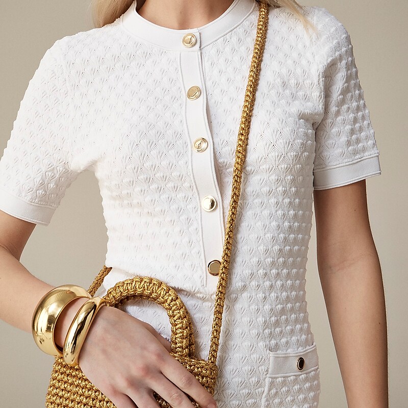 J.Crew Textured lady sweater-dress White Outlet Online | 76CZJTEHA
