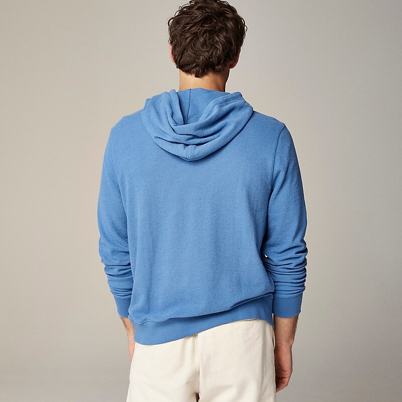 J.Crew Textured sweater-tee hoodie Vintage Peri USA | 16RWQACBU