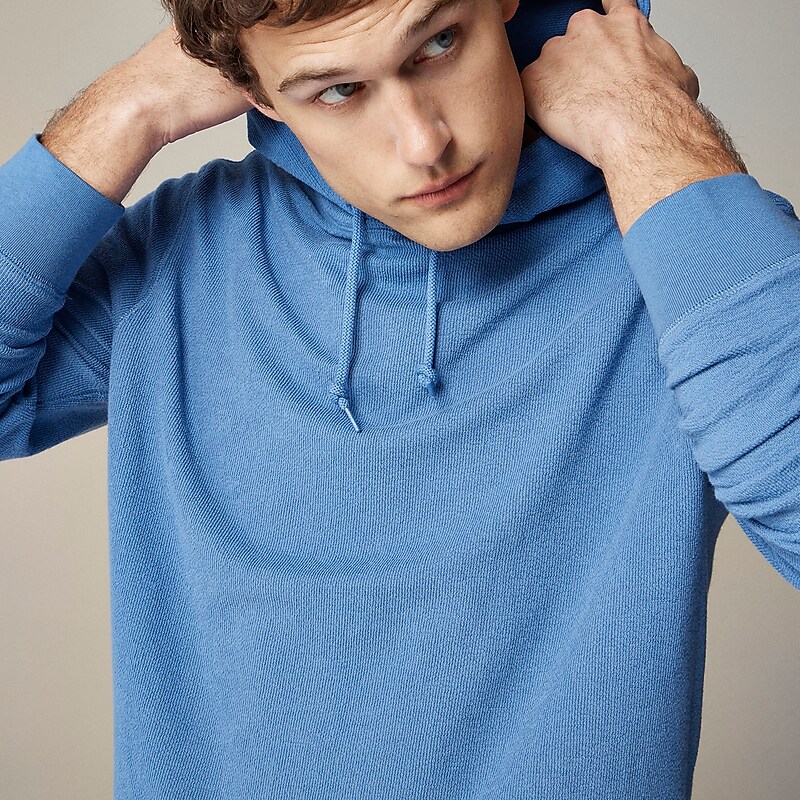 J.Crew Textured sweater-tee hoodie Vintage Peri USA | 16RWQACBU