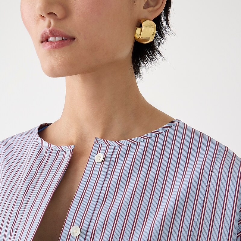 J.Crew Thomas Mason® for J.Crew bib button-up shirt Blue Red White Clearance | 45VIBGOLF