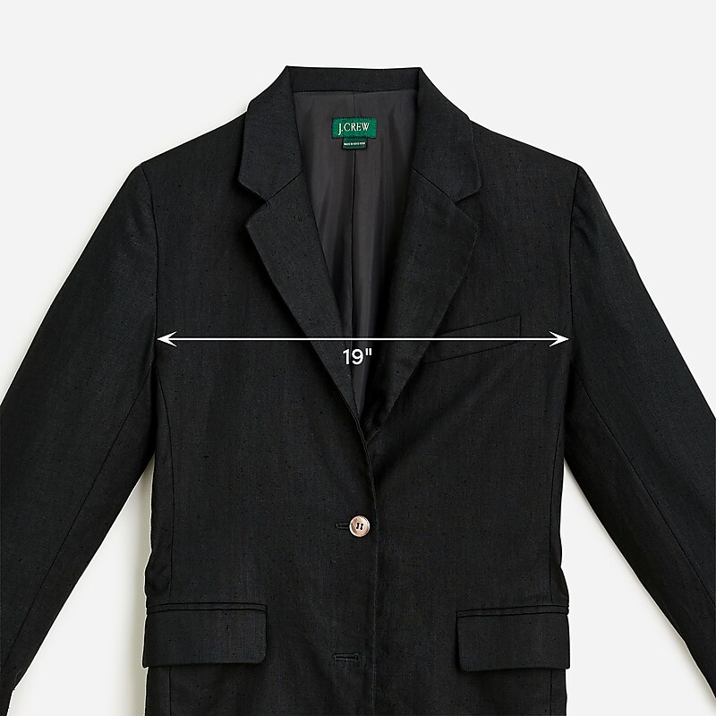 J.Crew Vintage J.Crew '90s linen blazer Black Factory Outlet | 54BEKJHCZ