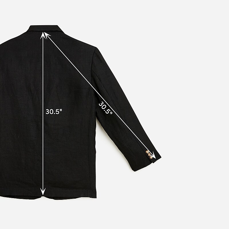 J.Crew Vintage J.Crew '90s linen blazer Black Outlet | 90UXHVOJG