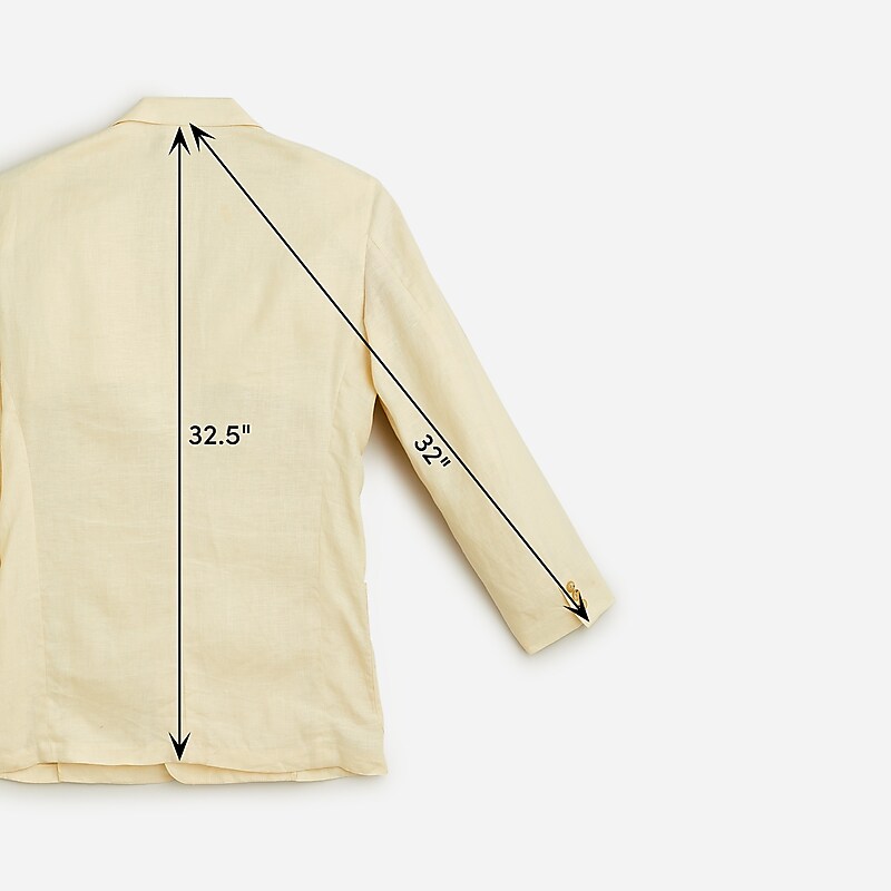 J.Crew Vintage J.Crew '90s linen blazer Cream Clearance | 38NEAGFOC