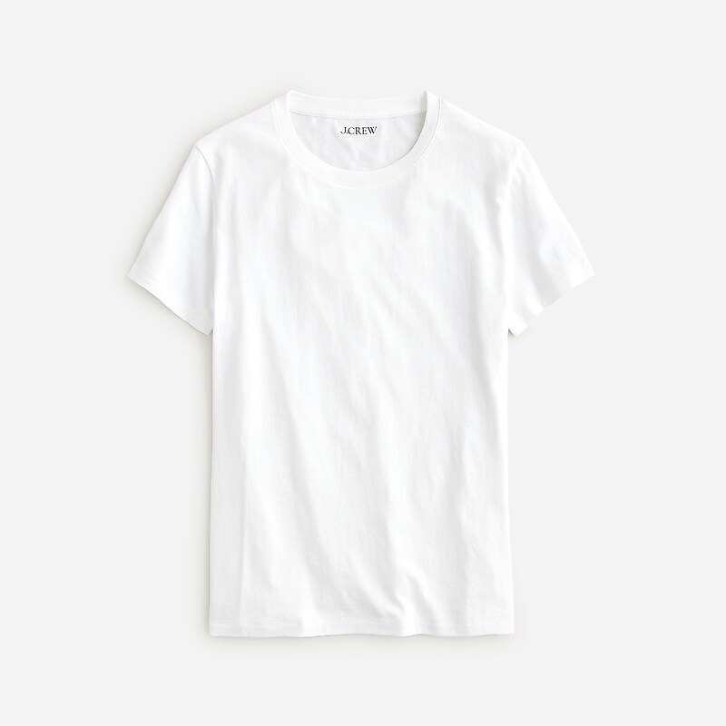 J.Crew Vintage jersey classic-fit crewneck T-shirt White Factory Promo | 62IYKTGNE