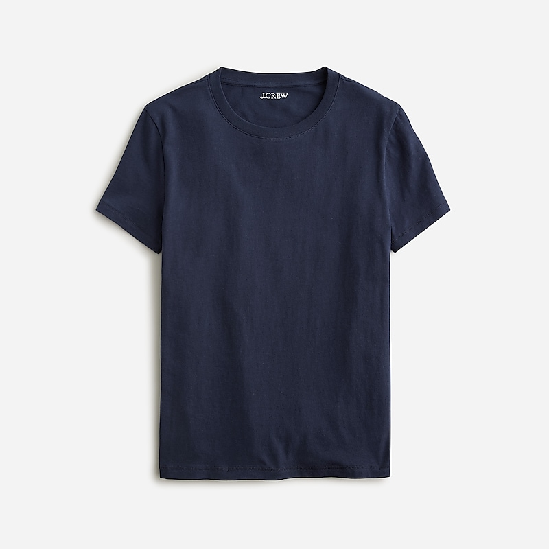 J.Crew Vintage jersey classic-fit crewneck T-shirt Navy Factory Promo | 61MATFOYP