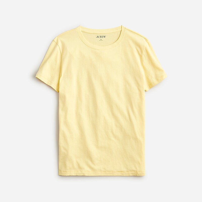 J.Crew Vintage jersey classic-fit crewneck T-shirt Fresh Lemon Factory Outlet | 54KSFMTAC