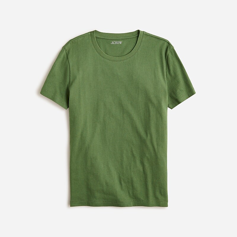 J.Crew Vintage jersey classic-fit crewneck T-shirt Utility Green Clearance | 39QHGMUES