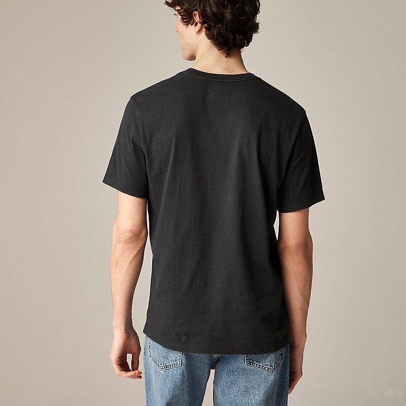 J.Crew Vintage-wash cotton T-shirt Black Sale | 27XCBEZHL