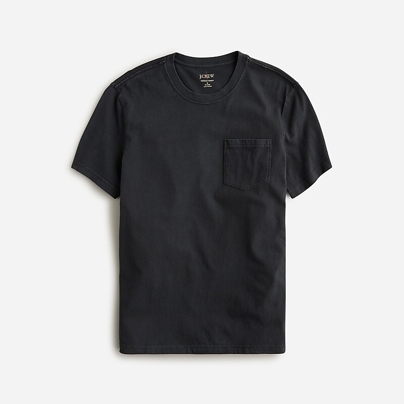 J.Crew Vintage-wash cotton T-shirt Black Sale | 27XCBEZHL