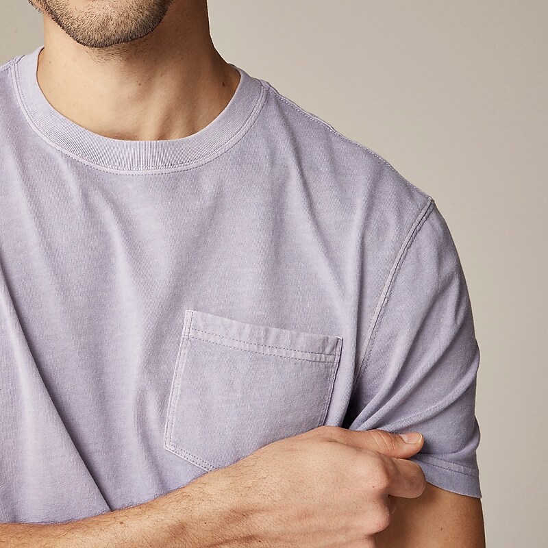 J.Crew Vintage-wash cotton T-shirt Vintage Lavender Clearance | 41QNDFTUV