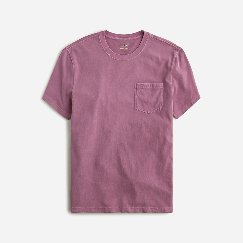 J.Crew Vintage-wash cotton T-shirt Washed Orchid Clearance | 34QORSICU