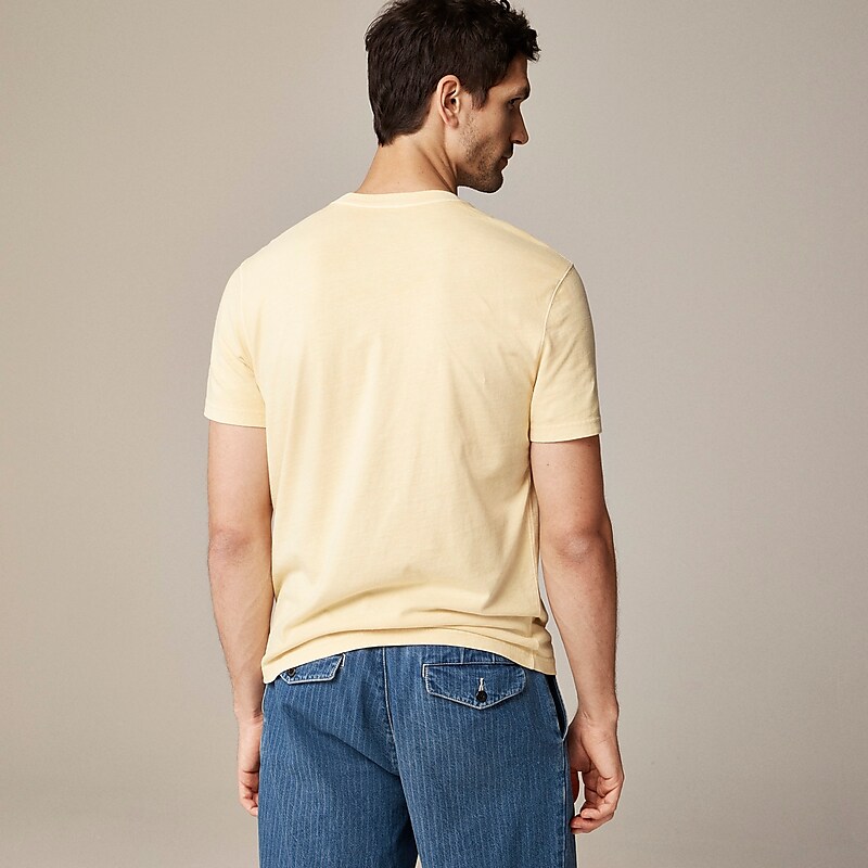 J.Crew Vintage-wash cotton graphic T-shirt Yellow Plover Graphic Sale | 23WQONMLB