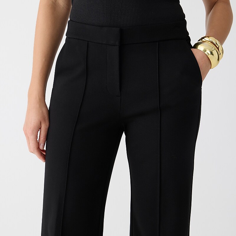 J.Crew Wide-leg pant in Italian ponte Black Online | 86OLDQZXH