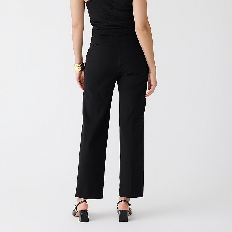 J.Crew Wide-leg pant in Italian ponte Black Online | 86OLDQZXH