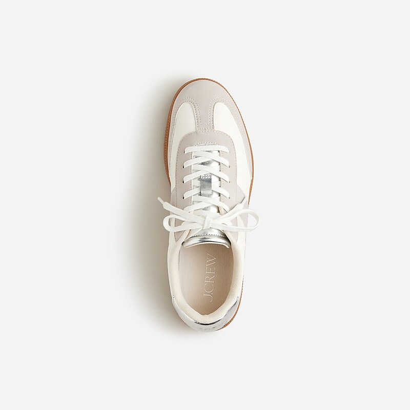 J.Crew field sneakers Ivory Metallic Multi Outlet Online | 74WLEPHSO