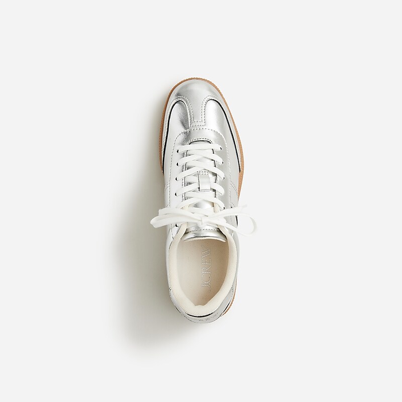 J.Crew field sneakers Metallic Silver Online | 03FJXEOBN