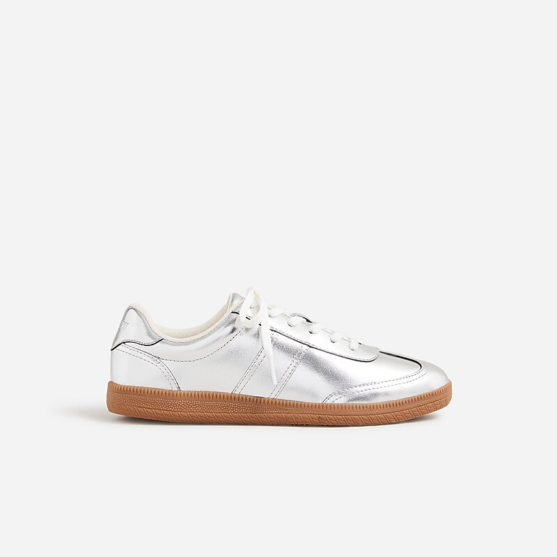 J.Crew field sneakers Metallic Silver Online | 03FJXEOBN