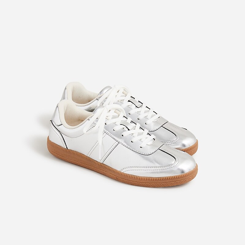 J.Crew field sneakers Metallic Silver Online | 03FJXEOBN
