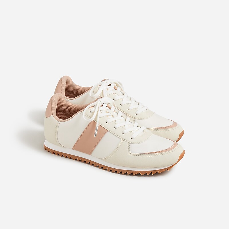 J.Crew trainers in metallic colorblock Clay Ivory Factory Outlet | 57XQAHNUY