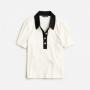 Ivory Ground Black Tipp