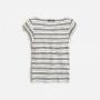Glenn Ivory Navy Stripe